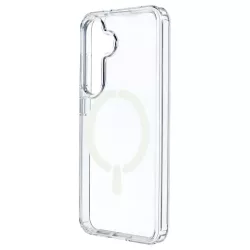 Funda Transparente Logo Compatible con Magsafe para Samsung Galaxy S24