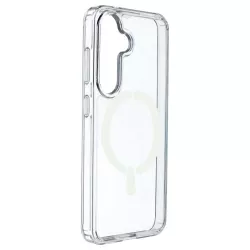 Funda Transparente Logo Compatible con Magsafe para Samsung Galaxy S24