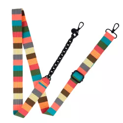 Lanyard con Cadena de Rayas - Colgante para Móvil y Bolso