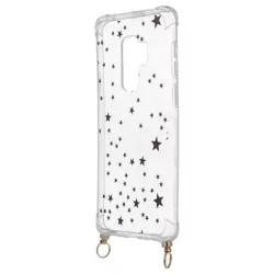 Funda Silicona Colgante Estrellas para Samsung Galaxy S9 Plus