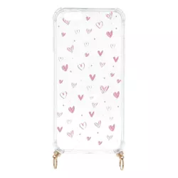 Funda Silicona Colgante Corazones para iPhone 6