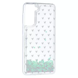 Funda Líquida Corazones para Samsung Galaxy S21