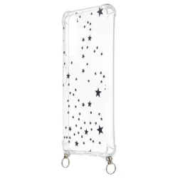 Funda Silicona Colgante Estrellas negras para Huawei P Smart 2021