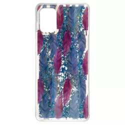 Funda Líquida Plumas para Samsung Galaxy A31