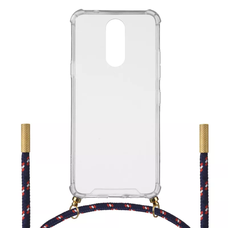 Funda para Lg K40 Silicona Colgante Tricolor