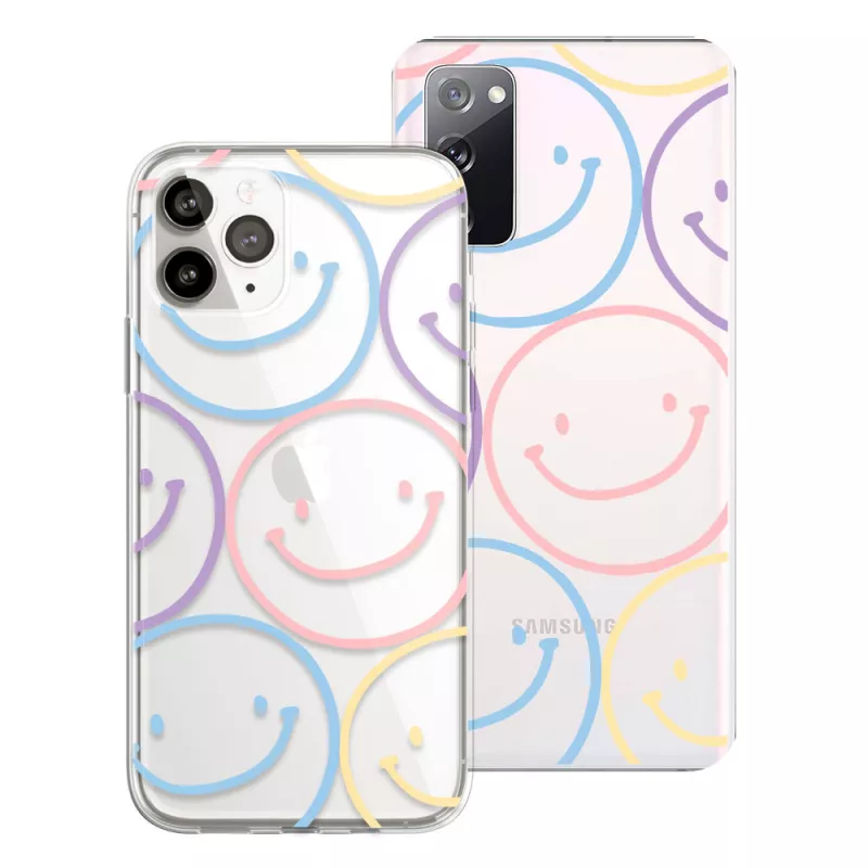 Funda Dibujo Estampado Caritas Happy