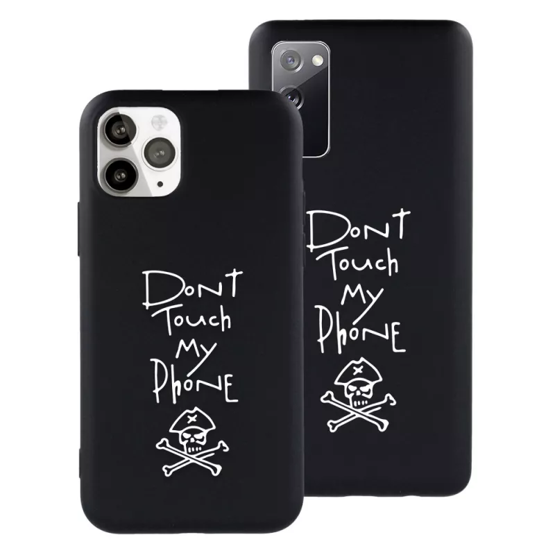 Funda Ultra Suave Dibujo Estampado Don´t Touch my Phone