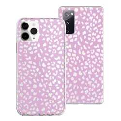 Funda Dibujo Estampado Leopardo Lila