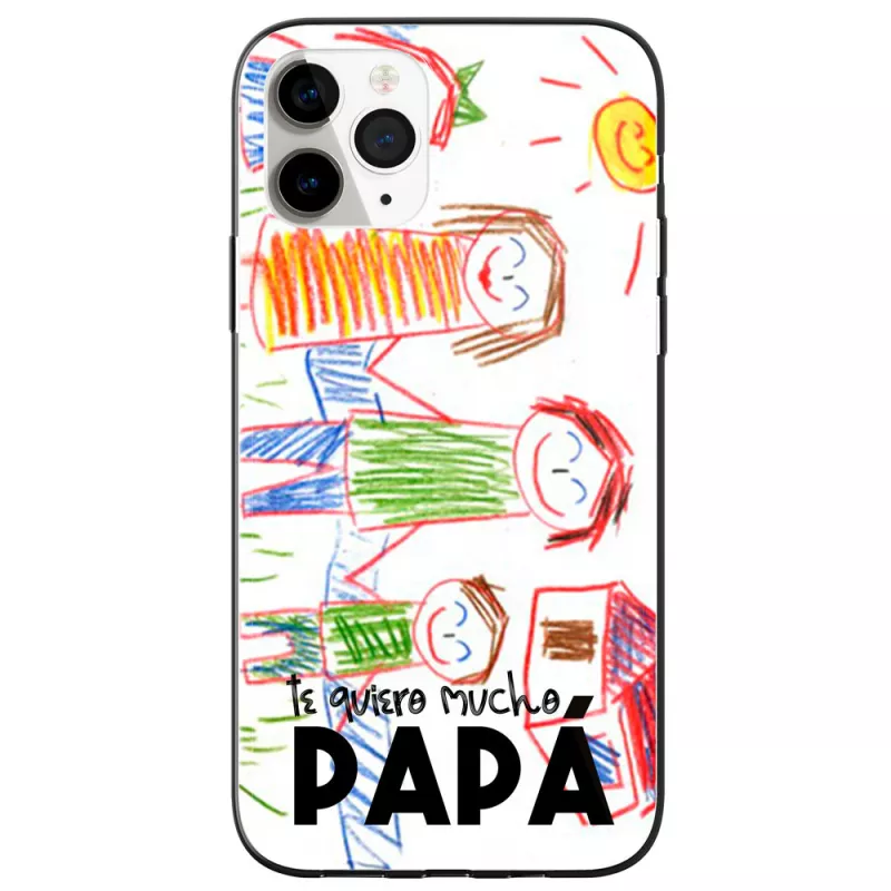 Funda Móvil Personalizada Día del Padre - Letras En Negro