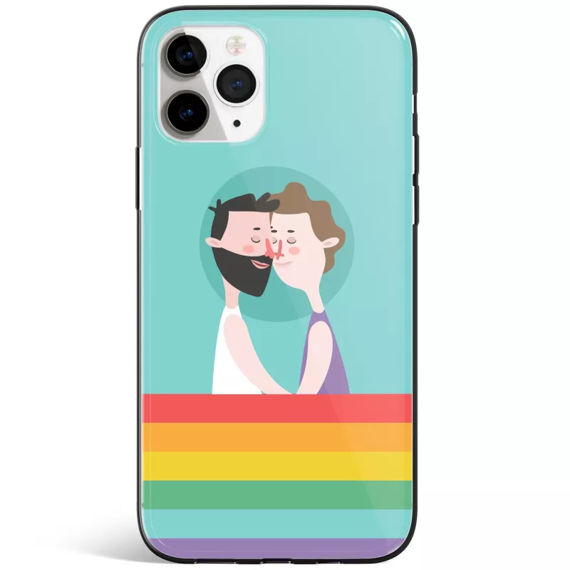 Funda Móvil Diseño Orgullo - Pareja Besos