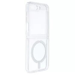 Funda Transparente Logo Compatible con Magsafe para Samsung Galaxy Z Flip 5