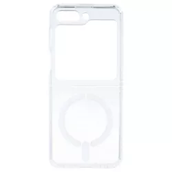 Funda Transparente Logo Compatible con Magsafe para Samsung Galaxy Z Flip 5