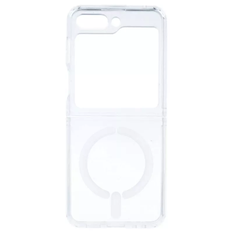 Funda Transparente Logo Compatible con Magsafe para Samsung Galaxy Z Flip 5