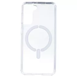 Funda Transparente Logo Compatible con Magsafe para Samsung Galaxy S21