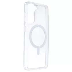 Funda Transparente Logo Compatible con Magsafe para Samsung Galaxy S21