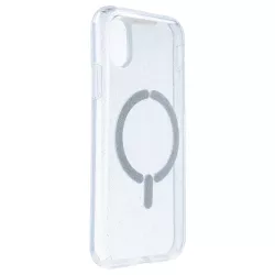 Funda Purpurina Compatible con MagSafe para iPhone X