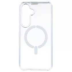 Funda Transparente Logo Compatible con Magsafe para Samsung Galaxy S24 FE