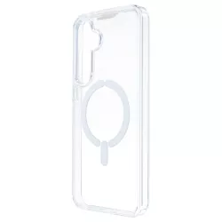 Funda Transparente Logo Compatible con Magsafe para Samsung Galaxy S24 FE