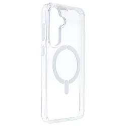 Funda Transparente Logo Compatible con Magsafe para Samsung Galaxy S24 FE