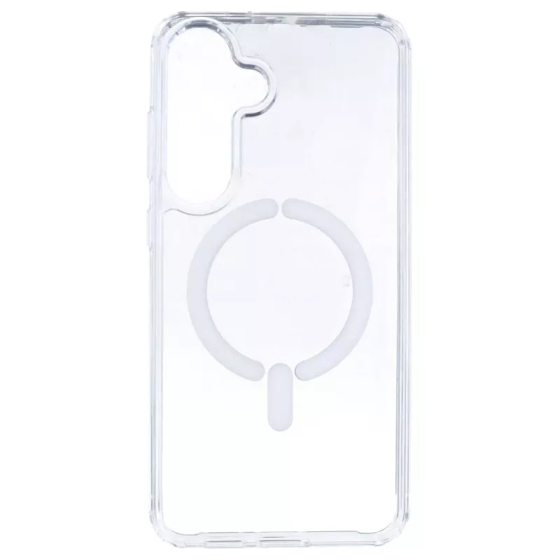 Funda Transparente Logo Compatible con Magsafe para Samsung Galaxy S25