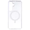 Funda Transparente Logo Compatible con Magsafe para Samsung Galaxy S25