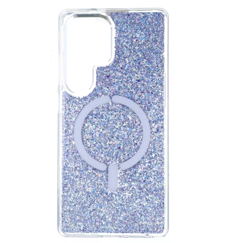 Funda Ring Glitter Compatible con Magsafe para Samsung Galaxy S25 Ultra Funda Ring Glitter Compatible con Magsafe para Samsung Galaxy S25 Ultra