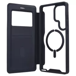 Funda Libro Compatible con Magsafe para Samsung Galaxy S25 Ultra