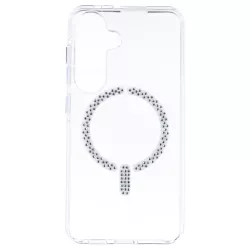 Funda Antiyellow Compatible con MagSafe con Brillantes para Samsung Galaxy S24