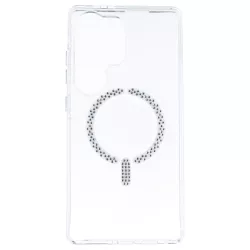 Funda Antiyellow Compatible con MagSafe con Brillantes para Samsung Galaxy S24 Ultra