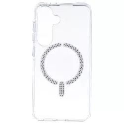 Funda Antiyellow Compatible con MagSafe con Brillantes para Samsung Galaxy S25