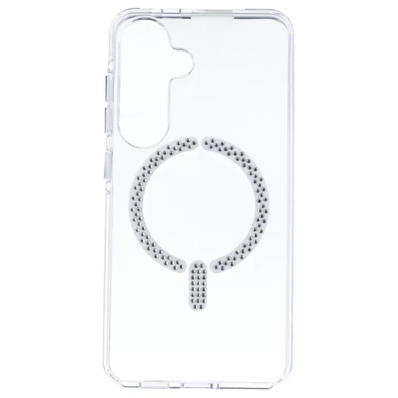 Funda Antiyellow Compatible con MagSafe con Brillantes para Samsung Galaxy S25