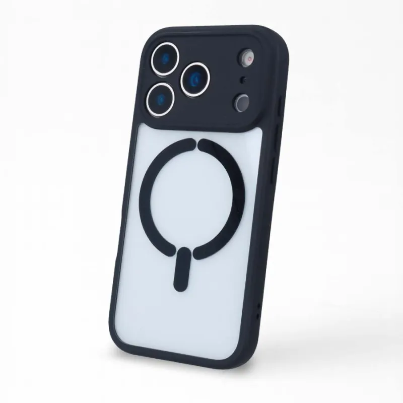 Funda Bumper Compatible con Magsafe con Cubre cámara para iPhone 17 Pro Max