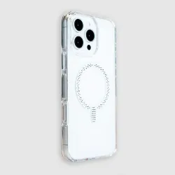 Funda Antiyellow Compatible con MagSafe con Brillantes para iPhone 17 Pro