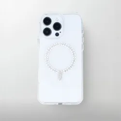 Funda Antiyellow Compatible con MagSafe con Brillantes para iPhone 17 Pro