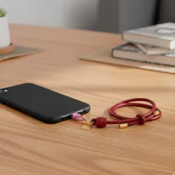 Pulsera Cuero Nudos para Móvil