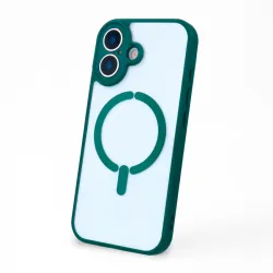 Funda Bumper Compatible con Magsafe con Cubre cámara para iPhone 16