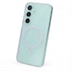 Funda Antiyellow Compatible con MagSafe con Brillantes para Samsung Galaxy S26