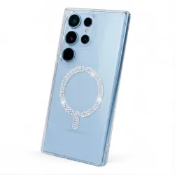 Funda Antiyellow Compatible con MagSafe con Brillantes para Samsung Galaxy S26 Ultra