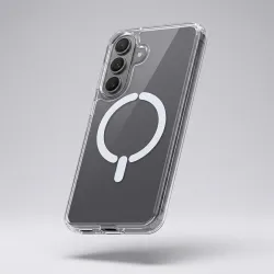 Funda Transparente Logo Compatible con Magsafe para Samsung Galaxy A57