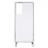 Funda Silicona Colgante Transparente para Samsung Galaxy S20 FE