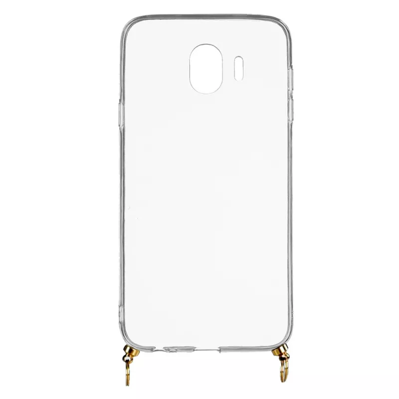 Funda Silicona Colgante Transparente para Samsung Galaxy J4 2018