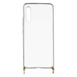 Funda Silicona Colgante Transparente para Samsung Galaxy A90 5G