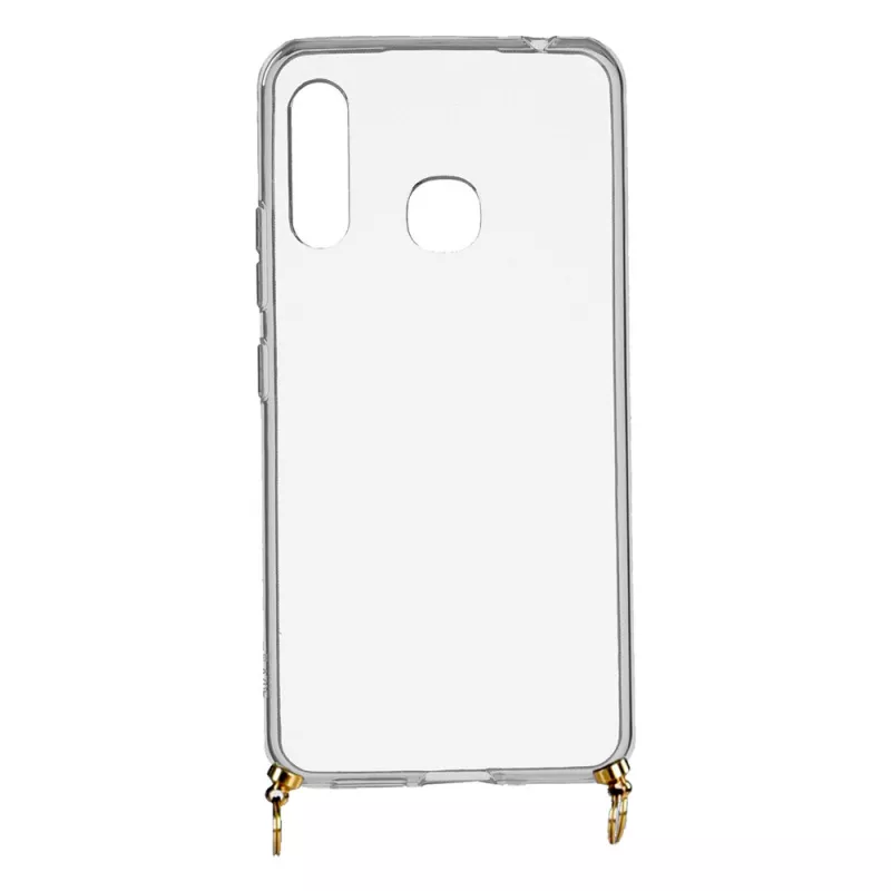 Funda Silicona Colgante Transparente para Samsung Galaxy A70e