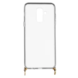 Funda Silicona Colgante Transparente para Samsung Galaxy A6 Plus