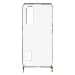 Funda Silicona Colgante Transparente para Oppo Find X2 Pro