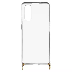 Funda Silicona Colgante Transparente para Oppo Find X2