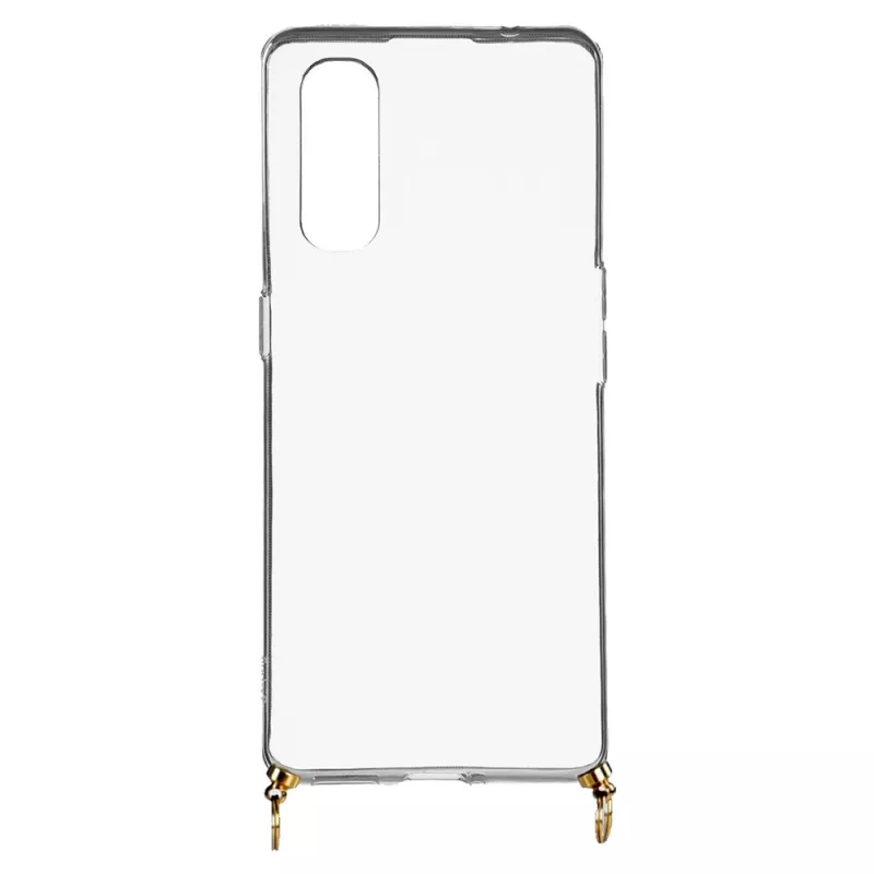 Funda Silicona Colgante Transparente para Oppo Find X2