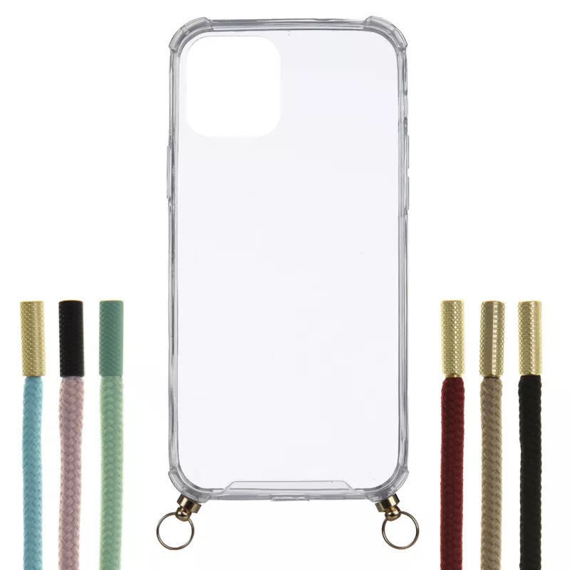 Funda Silicona Colgante Transparente para iPhone 12