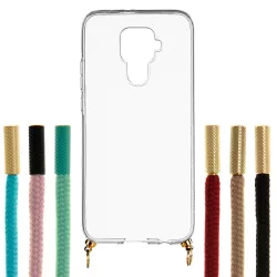 Funda Silicona Colgante Transparente para Huawei Mate 30 Lite