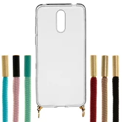 Funda Silicona Colgante Transparente para Alcatel 1X 2019